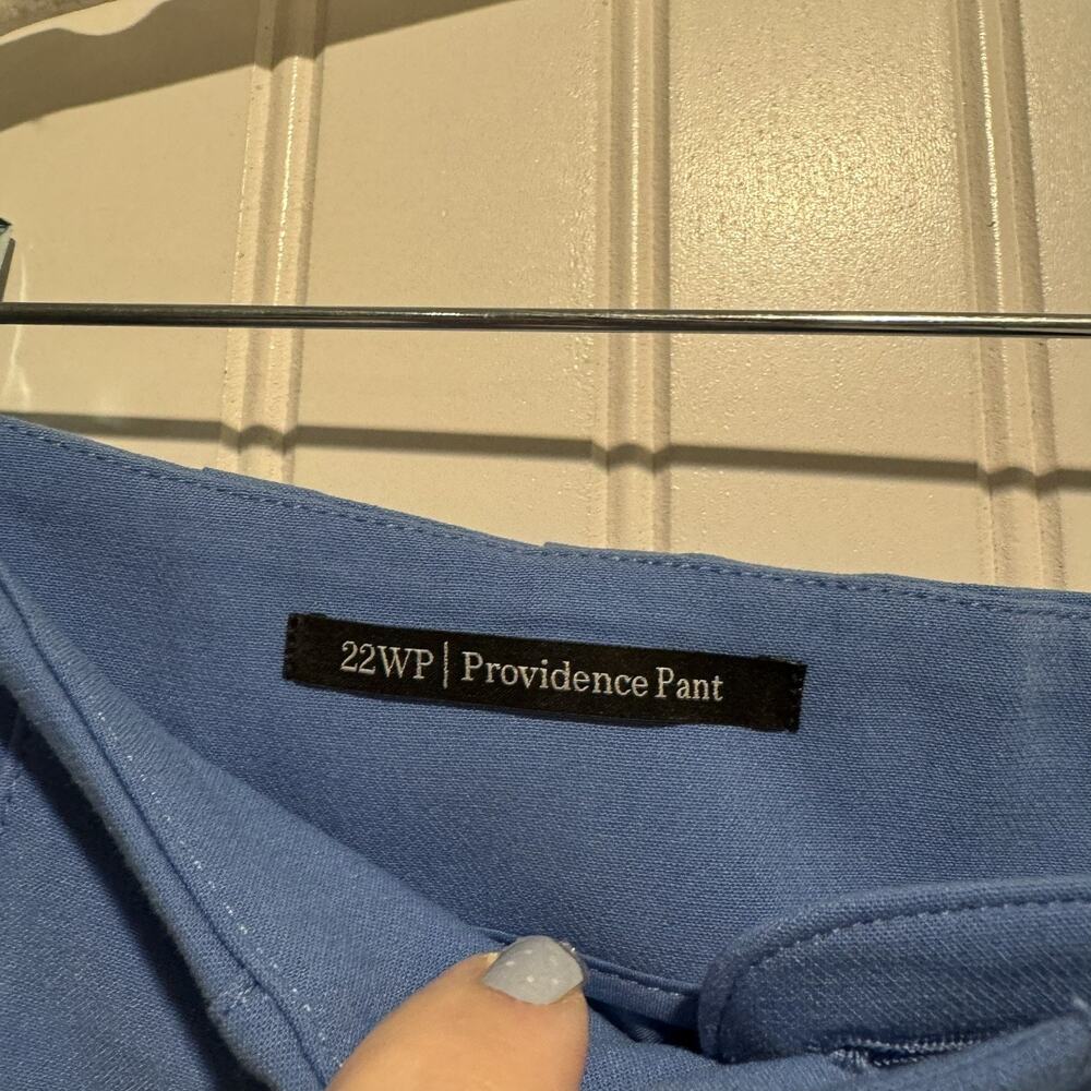 Talbots Blue Providence Pants Flare Leg High Waisted NEW Size 22 Petite - Picture 4 of 9